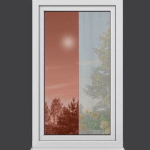 Sonnenschutzfolie auf Fenster - Bronze Außen